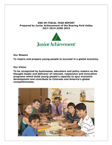 2014-15 JA of Roaring Fork Valley Annual Report cover